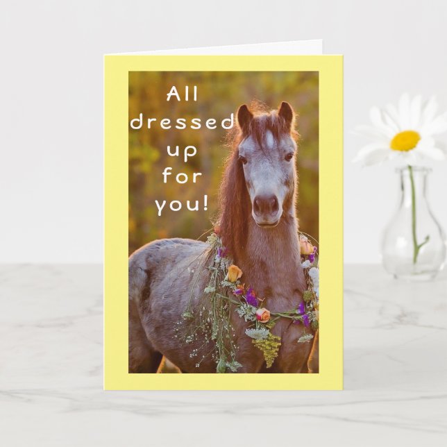 GRACEFUL BEAUTY SAYS **HAPPY APRIL BIRTHDAY**  CARD (Small Plant)