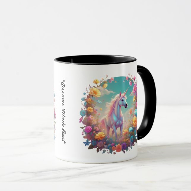 "Graceful Bloom Harmony" Mug (Front Right)