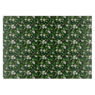 Graceful Blooming Jasmine Vines Cutting Board