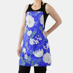 Graceful Blooms Apron: elegance in cuisine Apron