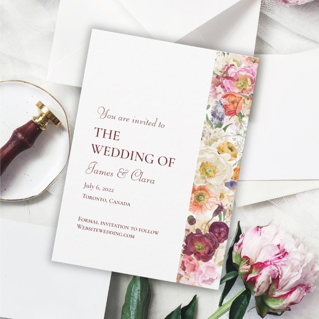 GRACEFUL Blooms Faire-part de mariage 2002 (Créateur téléchargé)