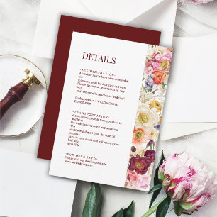GRACEFUL Blooms Wedding Enclosure Card 002