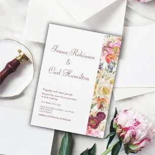 GRACEFUL Blooms Wedding Invitation 002