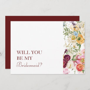 GRACEFUL Blooms Will You Be My Bridesmaid Card