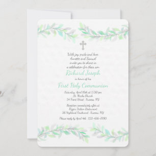 Graceful Branches Religious Invitation