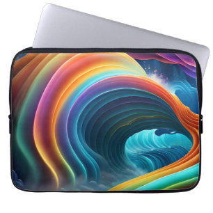 Graceful Bright Rainbow Waterfall Laptop Sleeve