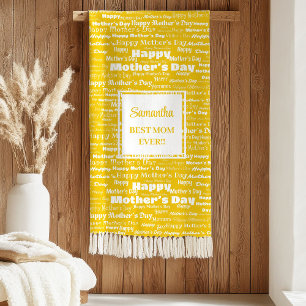 Graceful Chic Typography Mother’s Day Gift for Mom Sherpa Blanket