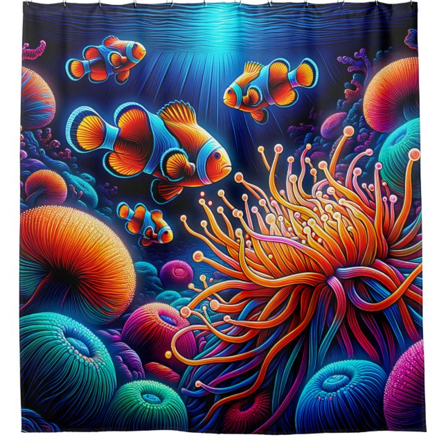 “Graceful Clownfish Coral Reef Art” (Front)