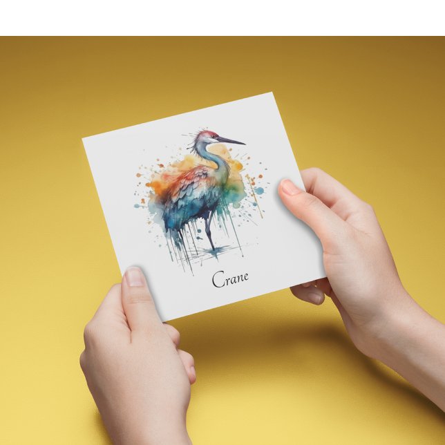 Graceful Crane: Watercolor Art, custom (Creator Uploaded)