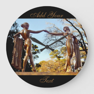 Graceful Dancers by Shirley Taylor Large Clock