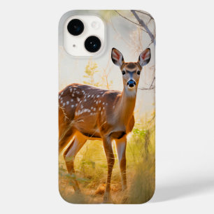Graceful Deer in the Forest Nature Design Case-Mate iPhone 14 Case