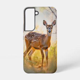 Graceful Deer in the Forest Nature Design Samsung Galaxy Case