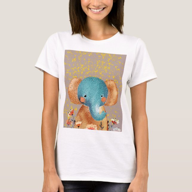 Graceful Elephant in the Wild T-Shirt (Front)