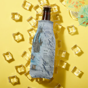 Graceful Endangered Whale Shark Watercolour Bottle Cooler
