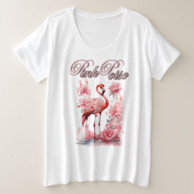 Graceful Flamingo Walk | Petals & Pink Art