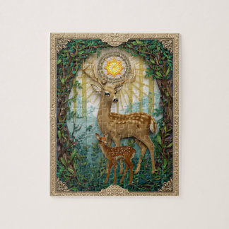 Graceful Forest Deer - Paper Quilling Jigsaw Puzzle