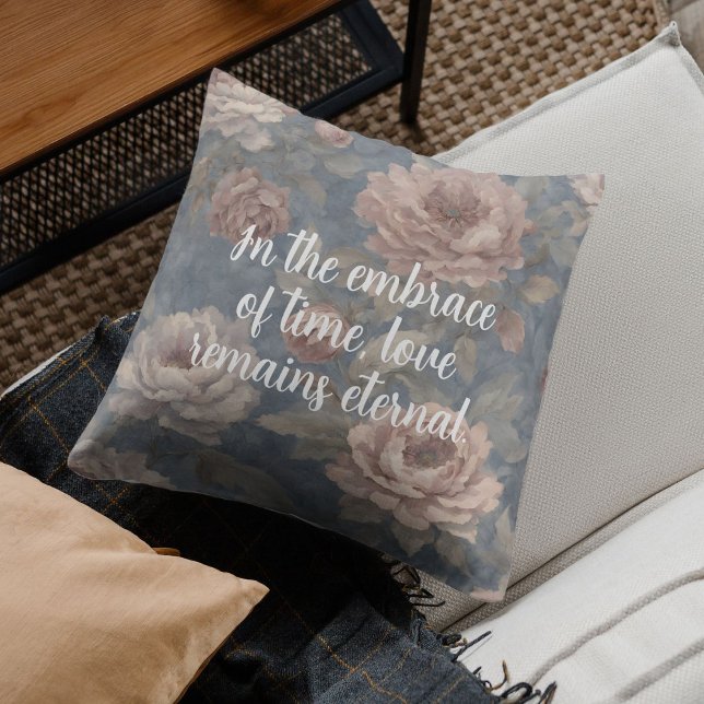 Graceful Garden Memorial Gift for Grieving Mother Throw Pillow (Graceful Garden Memorial Gift for Grieving Mother)