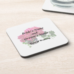 Graceful Geraniums Wedding Products Coaster