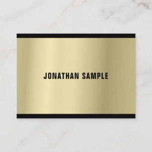 Graceful Glamourous Gold Look Professional Luxury Business Card
