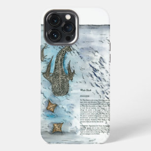 Graceful Hand Painted Whale Shark iPhone 13 Pro Max Case