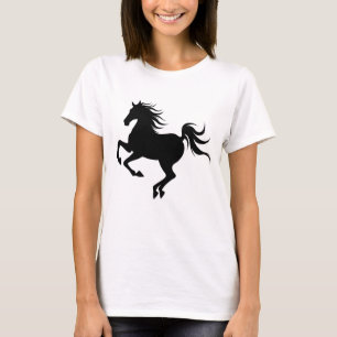 Graceful Horse Silhouette in Motion T-Shirt