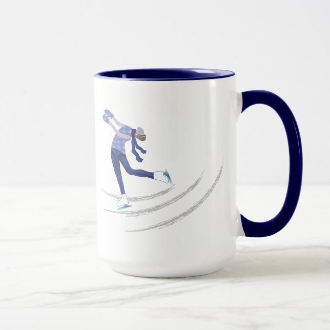 Graceful Ice Skater Mug (Right)