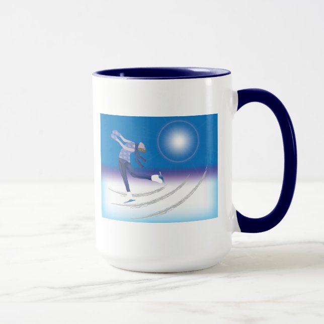 Graceful Ice Skater Mug (Right)