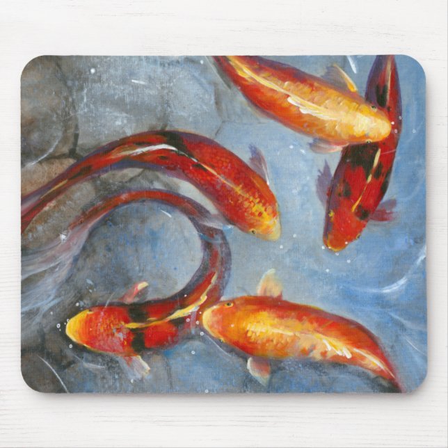 Graceful Koi I Mouse Pad (Front)