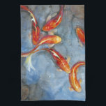 Graceful Koi II Kitchen Towel<br><div class="desc">Animals</div>