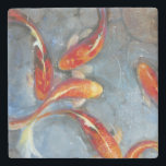 Graceful Koi II Stone Coaster<br><div class="desc">Animals</div>