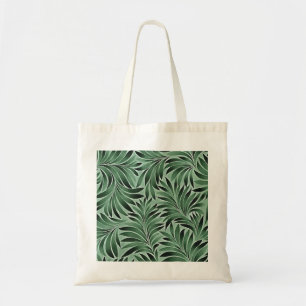 Graceful Leaves Jade And Marine Green Shades Tote Bag