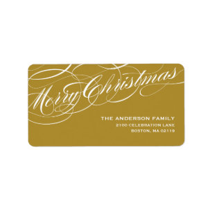 GRACEFUL SCRIPT   HOLIDAY ADDRESS LABELS