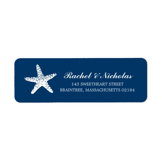Graceful Starfish | Return Address Return Address Label