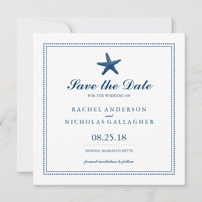 Graceful Starfish | Save the Date (Front)