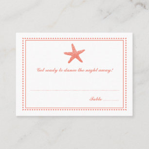 Graceful Starfish   Seating Escort Card