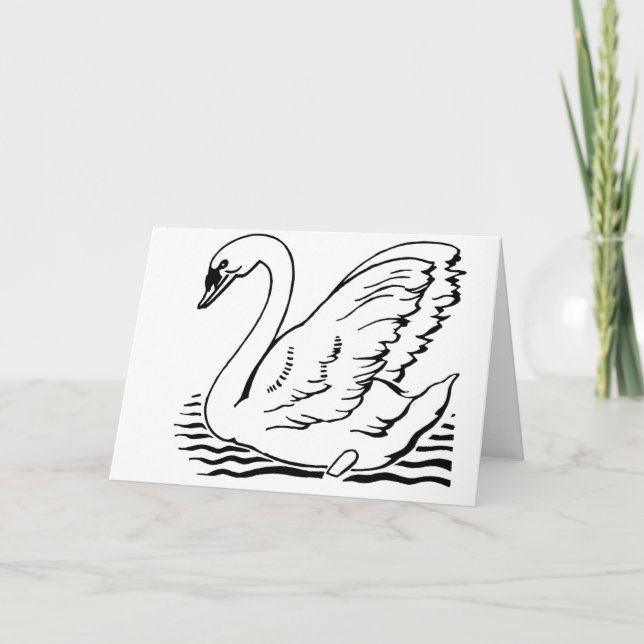 Graceful Swan Card (Front)