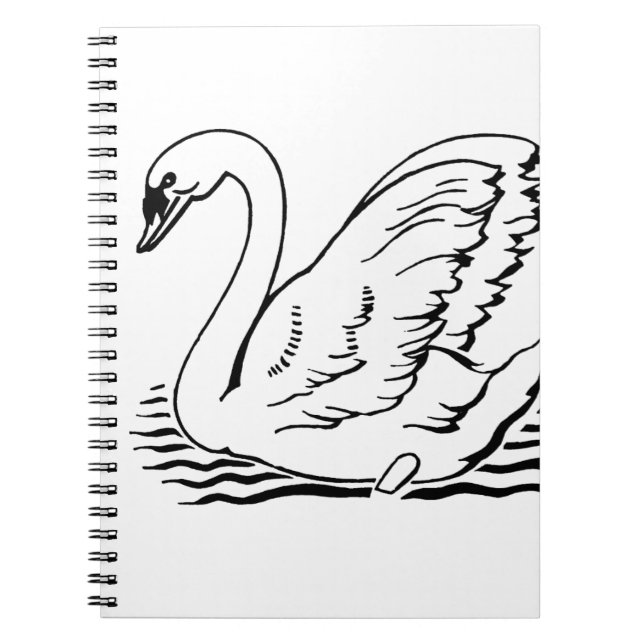 Graceful Swan Notebook (Front)