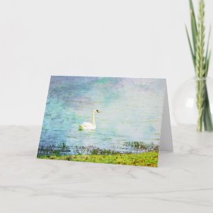 Graceful Swan Scripture Card Ephesians 4:7