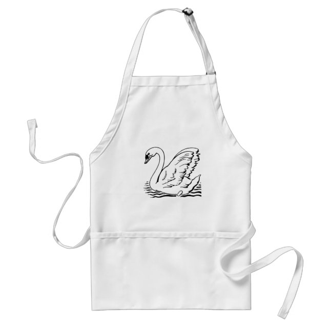 Graceful Swan Standard Apron (Front)