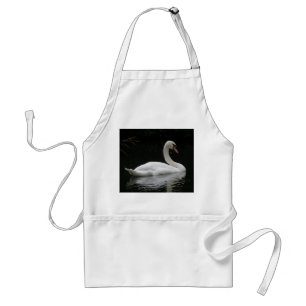 Graceful White Swan Apron
