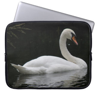 Graceful White Swan Laptop Sleeve