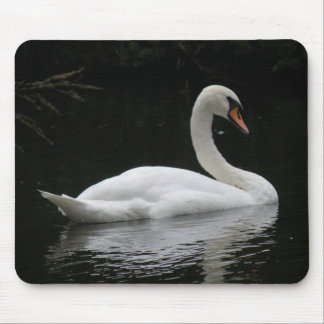 Graceful White Swan Mousepad