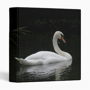 Graceful White Swan Photograph Album Binder
