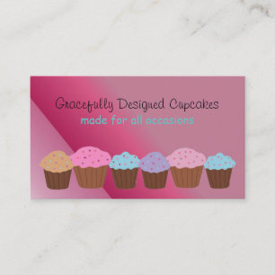 Gracefully Designed Cupcakes Business Card