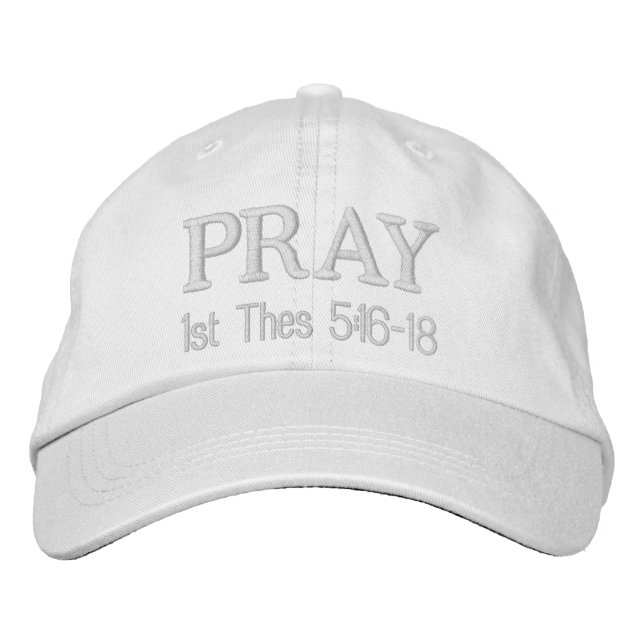 GraceWear - Casquette de prière - Stitch blanc (Devant)