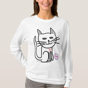 Graceys' Valentine Happy Cat copyright T-Shirt