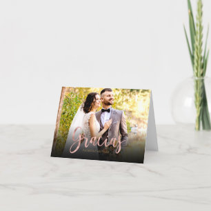 Gracias Cute Photo Mariage espagnol Merci