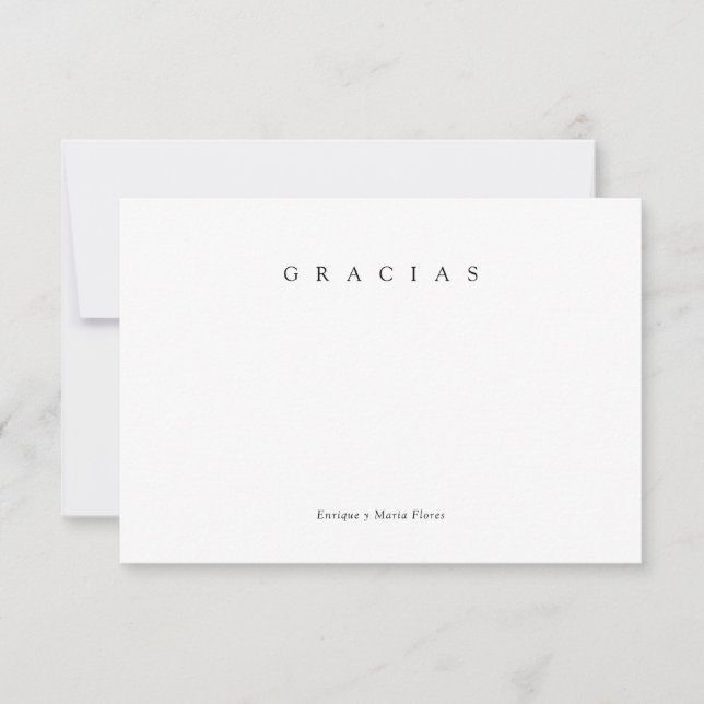 Gracias Familia Thank You Card (Front)