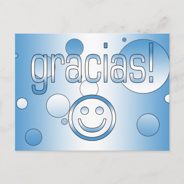 Gracias! Guatemala Flag Colours Pop Art Postcard (Front)