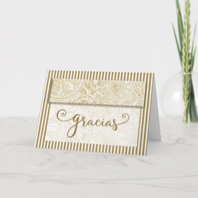 Gracias Merci espagnol Gold Stripes Blair (Devant)